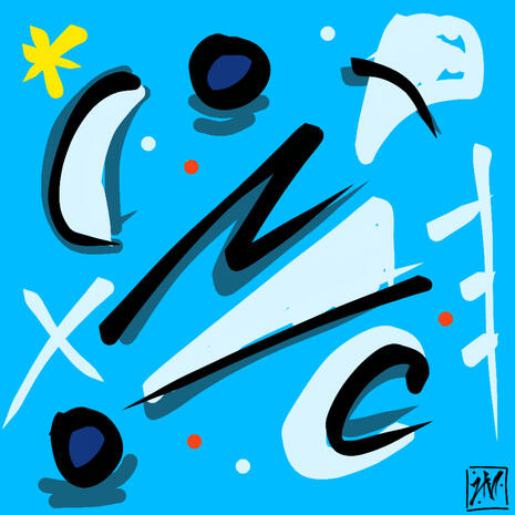 Blue Eyes Abstract Dragon